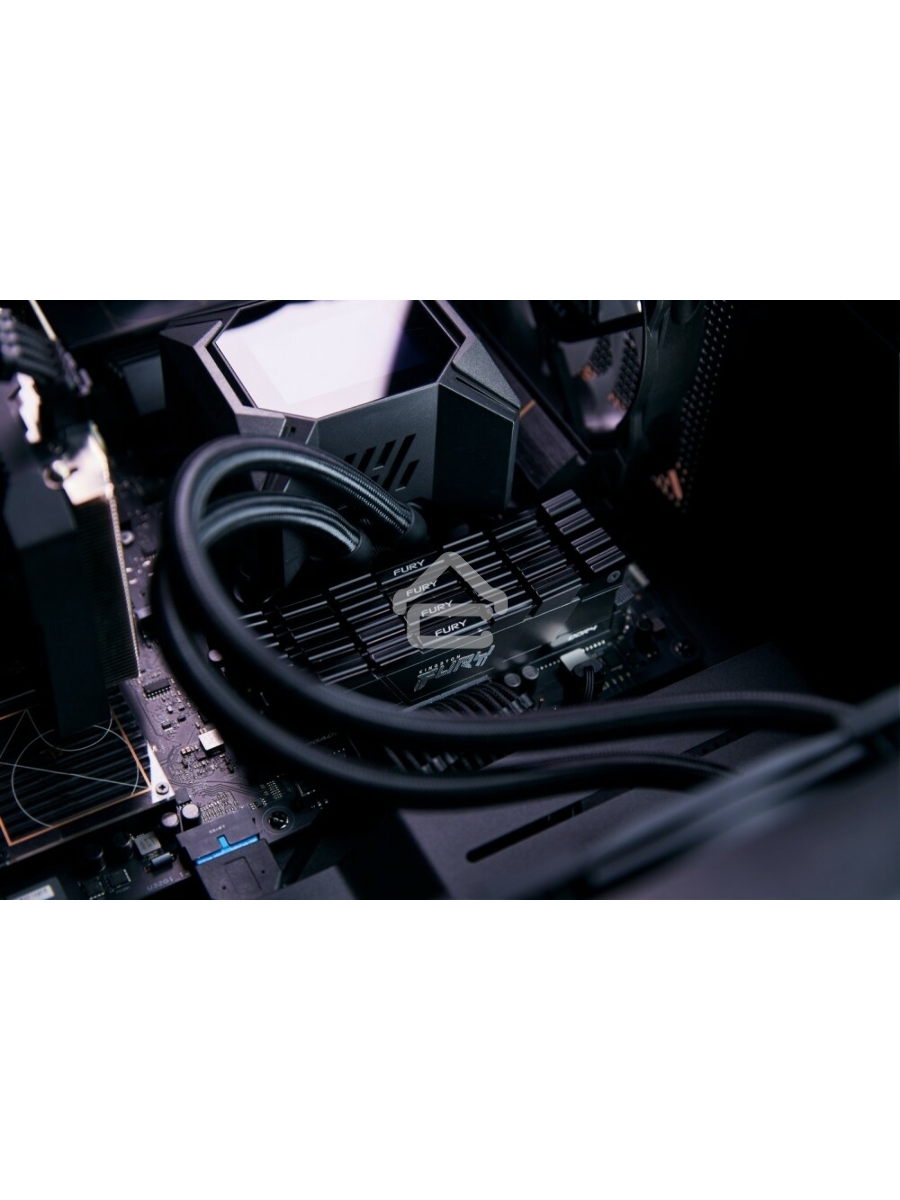 Оперативная память Kingston Fury Renegade, DDR4, 32GB (2x16GB), 3200MHz, CL16, DIMM, с радиаторами, серый/черный