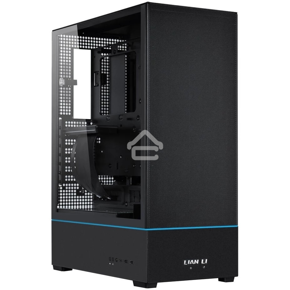 Компьютерный корпус MidiTower Lian Li SUP 01 черный RGb (ATX, без БП, ARGB, 2xUSB3.2 Type-A + USB3.2 Type-C) (G99.SUP01X.00)