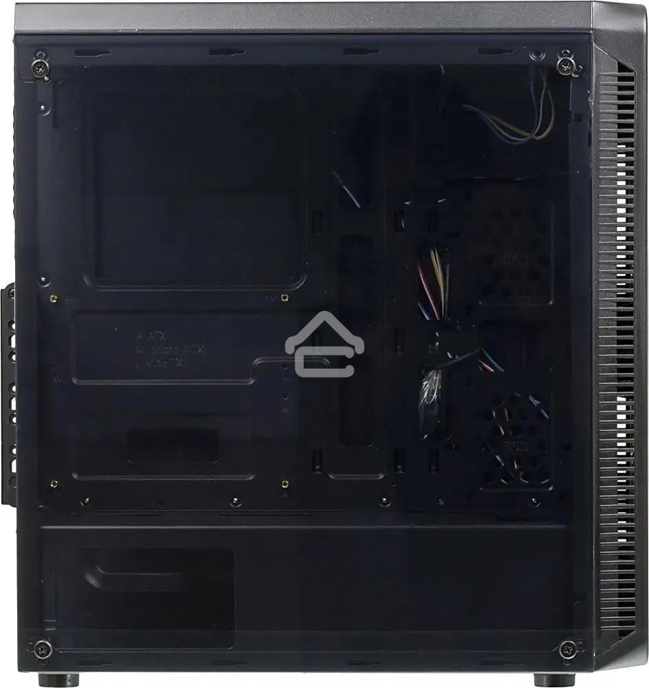 Компьютерный корпус Accord JP-X черный без БП ATX 2xUSB2.0 1xUSB3.0 bott PSU