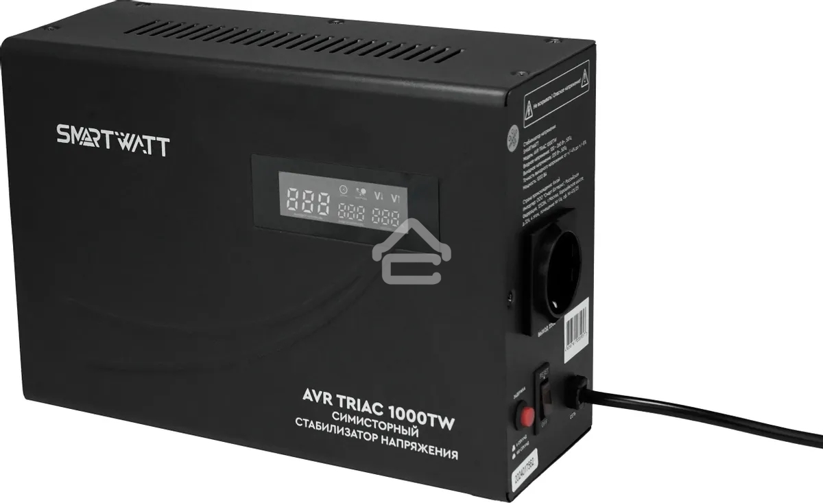 Стабилизатор напряжения Smartwatt AVR Triac 1000TW 1000ВА черный