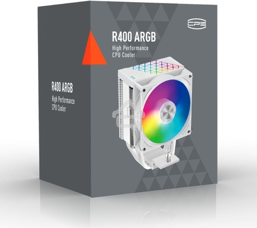 Устройство охлаждения (кулер) PcCooler R400 ARGB Soc-AM5/AM4/1200/1700/1851 белый 4-pin Al+Cu 180W Ret (R400-WHAWYX-US)