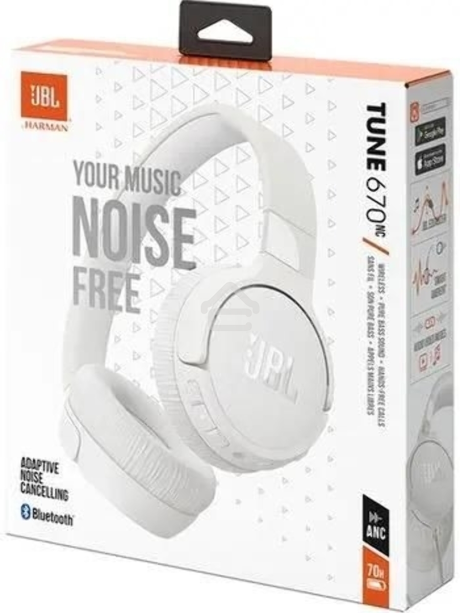 Наушники JBL Tune 670NC  Bluetooth  накладные  белый