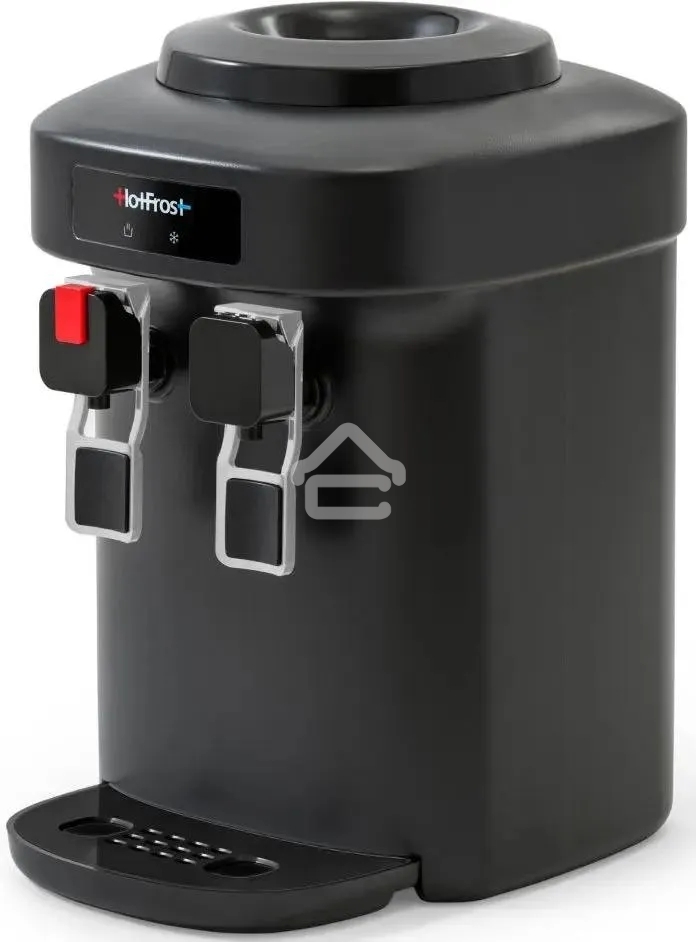 Кулер для воды HotFrost D65EN настольный, электронный, «push» - кран, черный