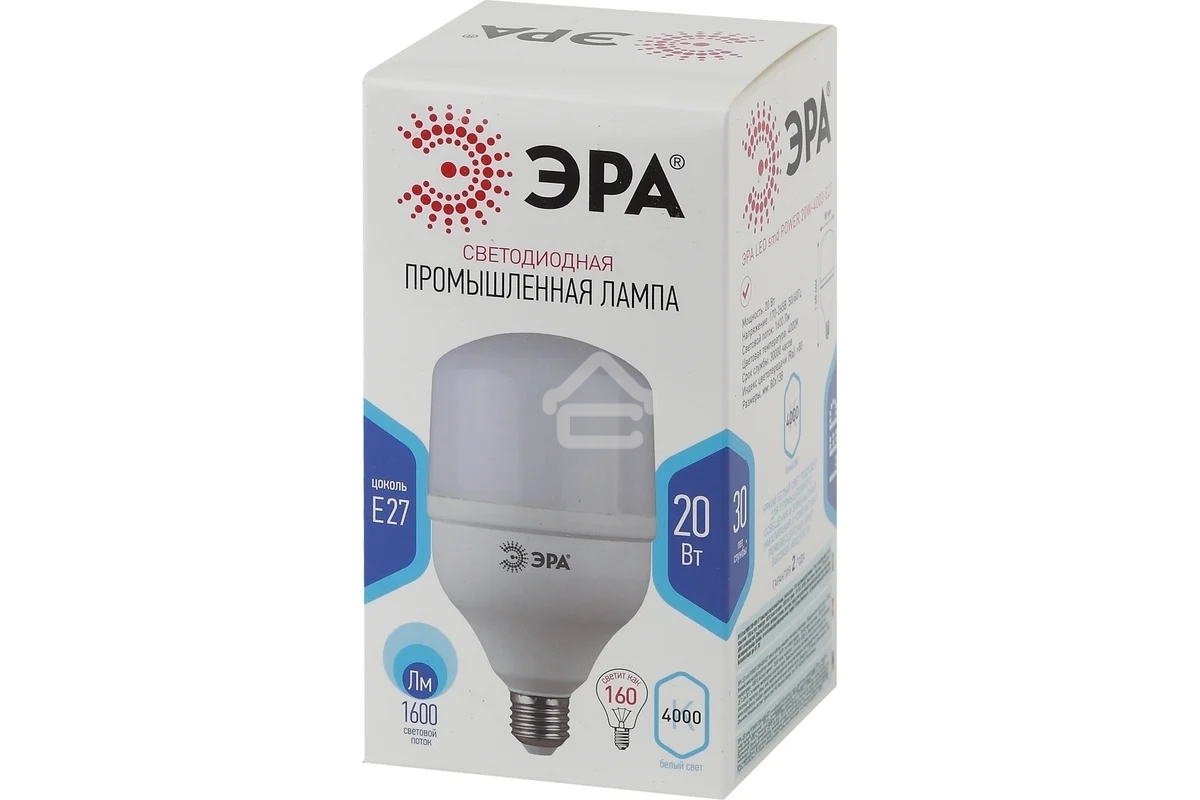 Лампа светодиодная ЭРА Б0027001 STD LED POWER T80-20W-4000-E27