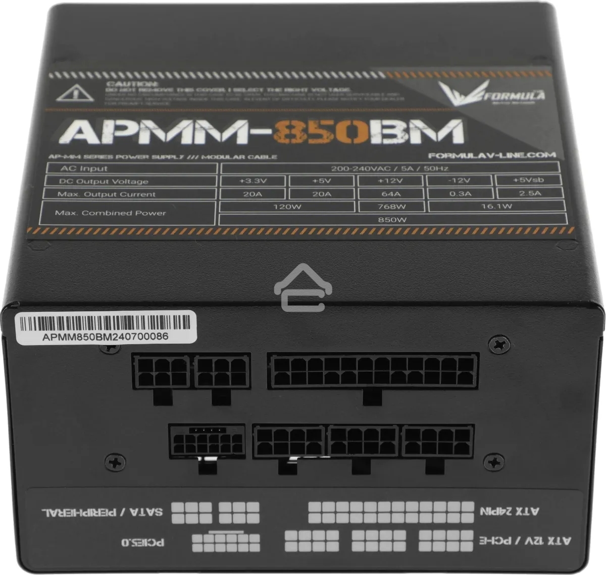 Блок питания Aerocool/Formula ATX 850W APMM-850BM 80 PLUS bronze (20+4pin) APFC 140мм fan 6xSATA Cab Manag RTL