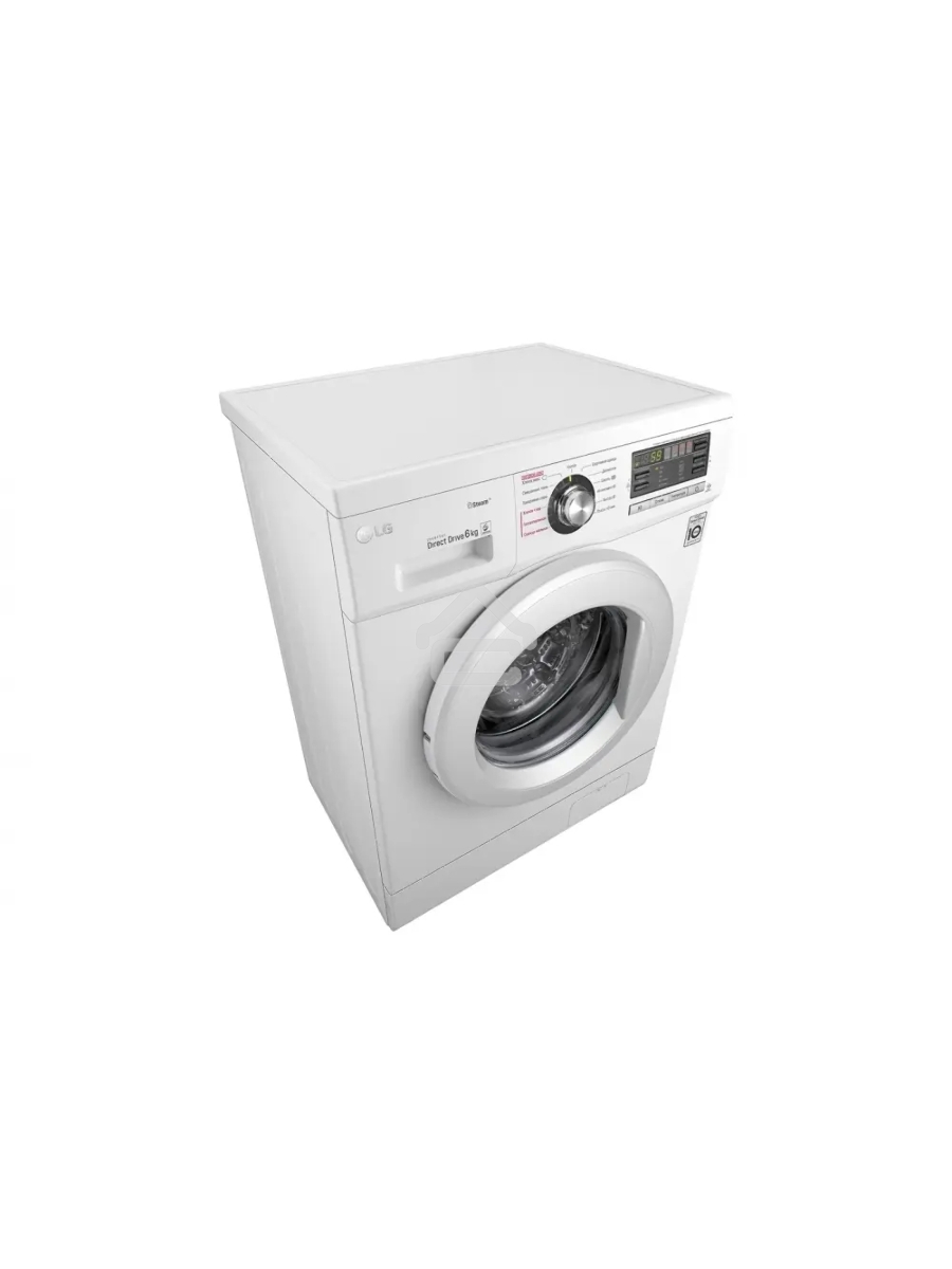 Стиральная машина LG F1296NDS0 белый, загрузка фронтальная 6 кг, 1200 об/мин., класс: А