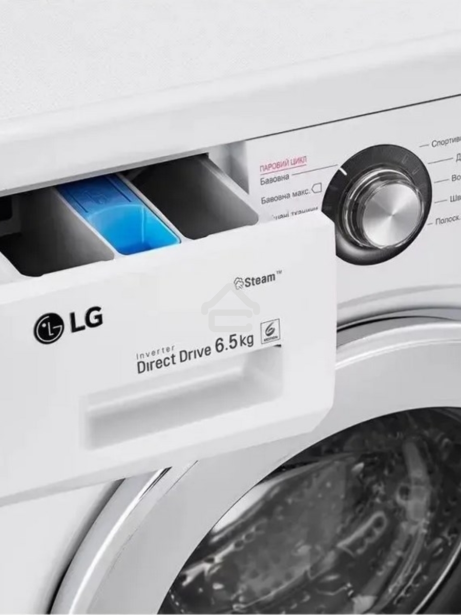 Стиральная машина LG F2J3WS2W белый, загрузка фронтальная 6,5 кг, 1200 об/мин., класс: А