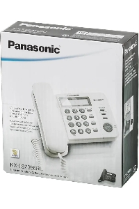 Телефон проводной Panasonic KX-TS2356RUB черный {АОН,Caller ID,ЖКД,блокировка набора,выключение микрофона}