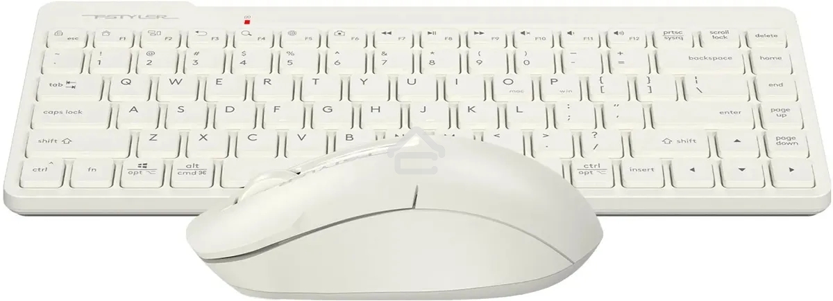 Клавиатура + мышь A4Tech Fstyler FG2200 Air2 клав:бежевый мышь:бежевый USB беспроводная slim