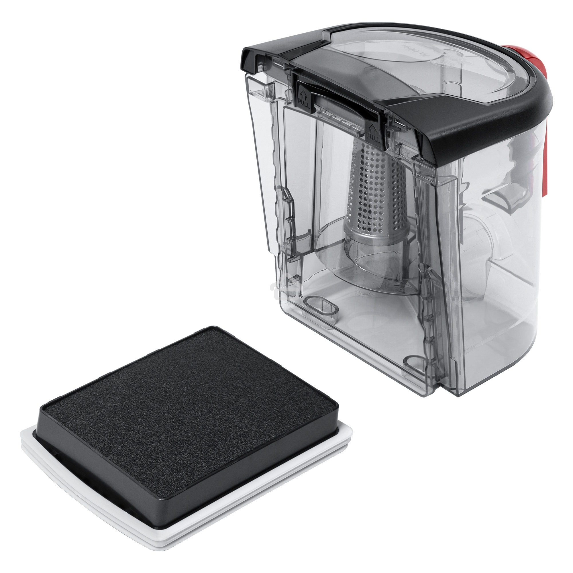 Пылесос BBK BV1801 бургунди, 300/1600 Вт, уборка сухая, пылесборник контейнер, 2 л