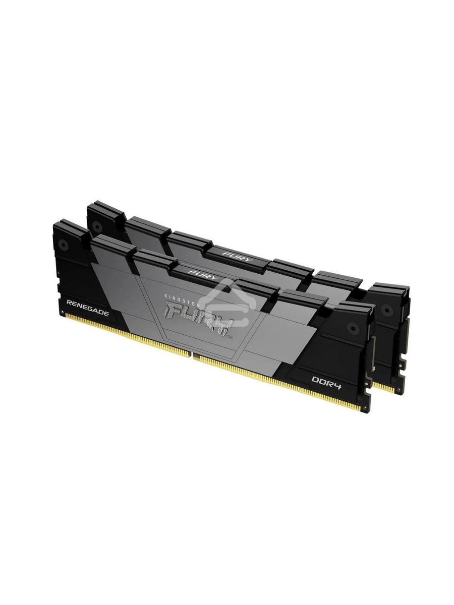 Оперативная память Kingston Fury Renegade, DDR4, 64GB (2x32 GB), 3200 MHz, CL16, DIMM, с радиатором, чёрный