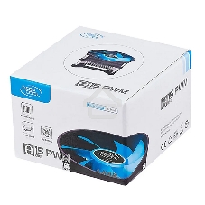Кулер DEEPCOOL T15P OTDP-ICAS-T15P черный/синий 100мм алюминий 2800rpm 36db 4-pin 65W 46мм