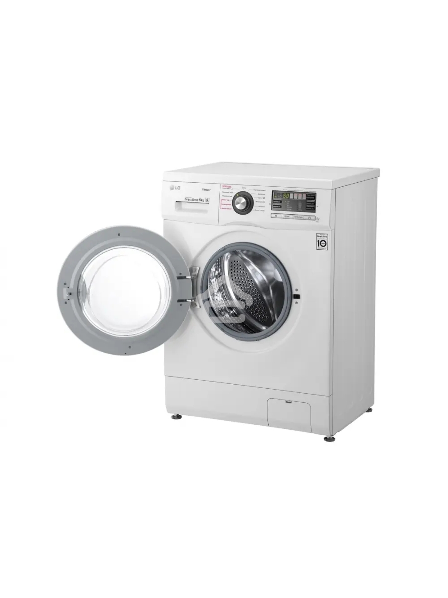 Стиральная машина LG F1296NDS0 белый, загрузка фронтальная 6 кг, 1200 об/мин., класс: А