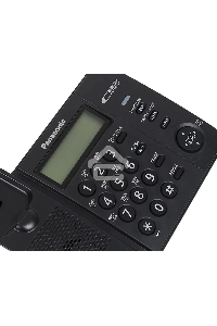 Телефон проводной Panasonic KX-TS2356RUB черный {АОН,Caller ID,ЖКД,блокировка набора,выключение микрофона}