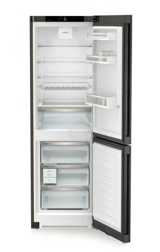 Холодильник Liebherr CNBDB 5223-22 001 черная нержавеющая сталь двухкамерный 225/94л морозилка снизу, No Frost