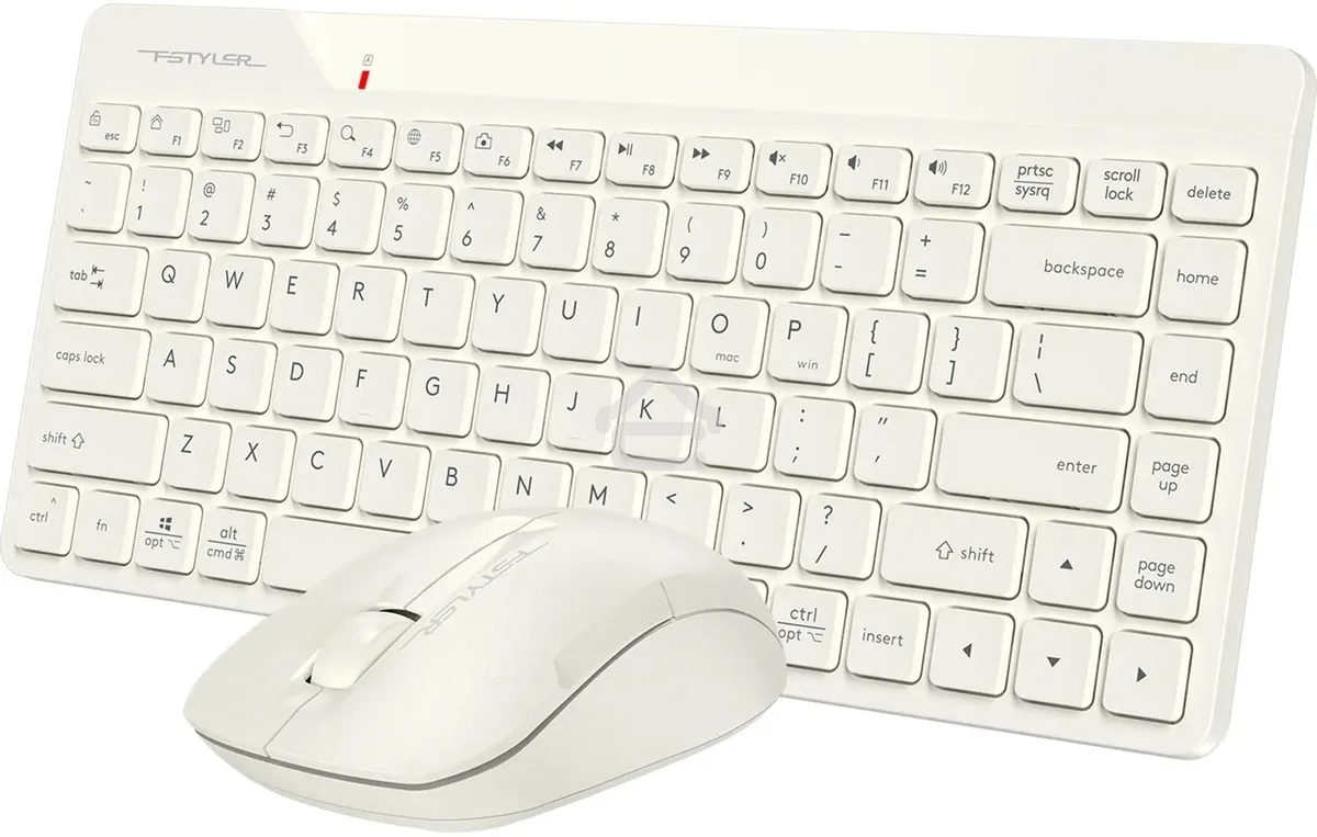 Клавиатура + мышь A4Tech Fstyler FG2200 Air2 клав:бежевый мышь:бежевый USB беспроводная slim