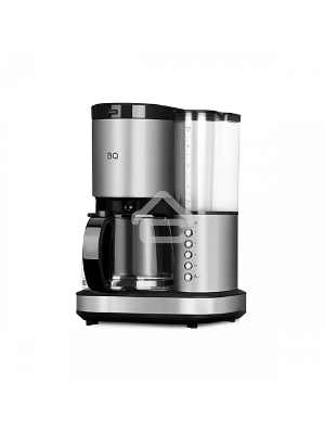 Кофеварка капельная BQ CM7002 Steel-Black со встроенной кофемолкой, исп. кофе - молотый/зерновой, 1.25 л, 800 Вт.