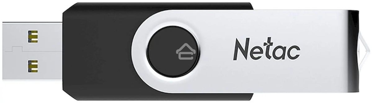 Флешка USB R/W R/W Netac U505 8Gb USB2.0, черный и серебристый NT03U505N-008G-20BK