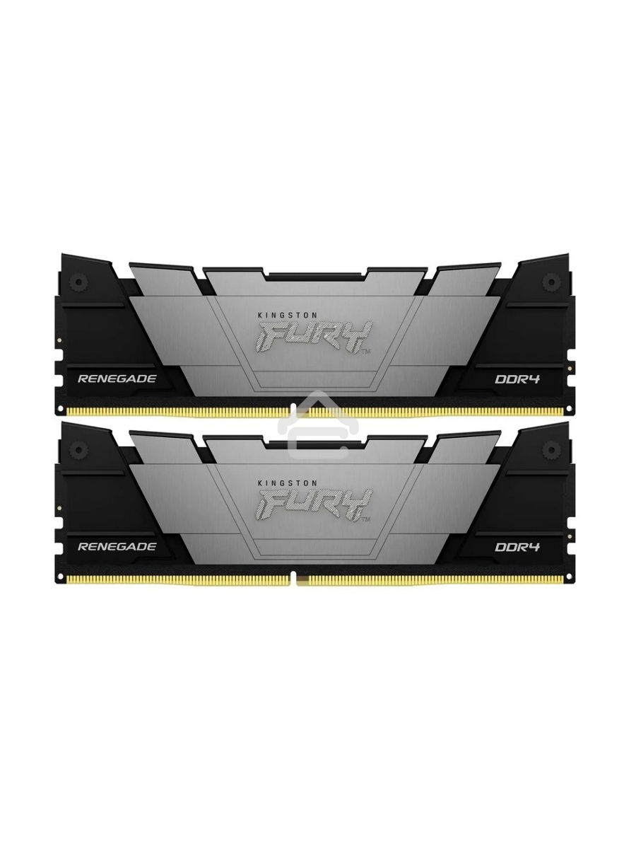 Оперативная память Kingston Fury Renegade, DDR4, 64GB (2x32 GB), 3200 MHz, CL16, DIMM, с радиатором, чёрный