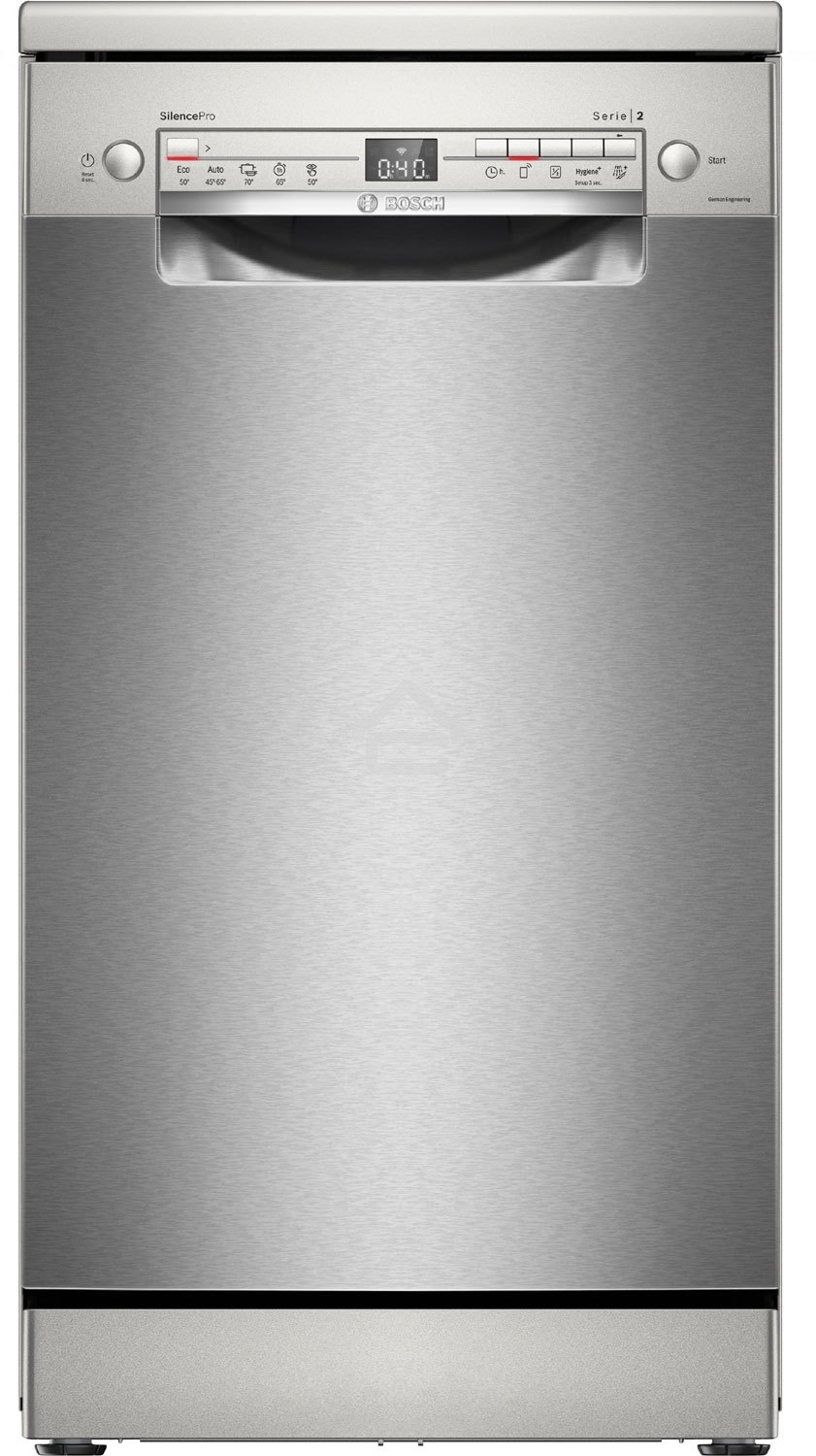 Посудомоечная машина Bosch SPS2HMI54Q, серебристая, 45 см, 10 компл., 43 дБ, класс A+
