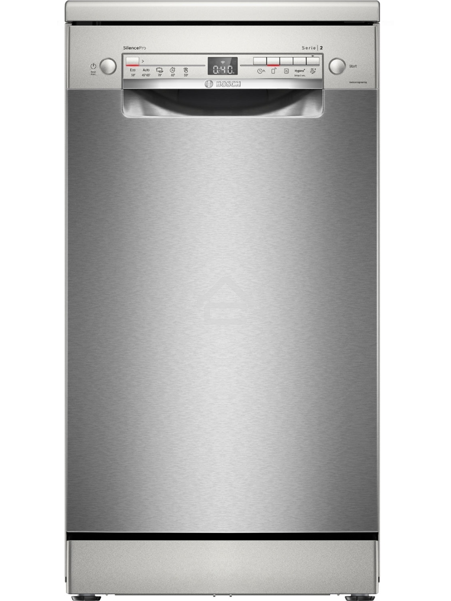 Посудомоечная машина Bosch SPS2HMI54Q, серебристая, 45 см, 10 компл., 43 дБ, класс A+