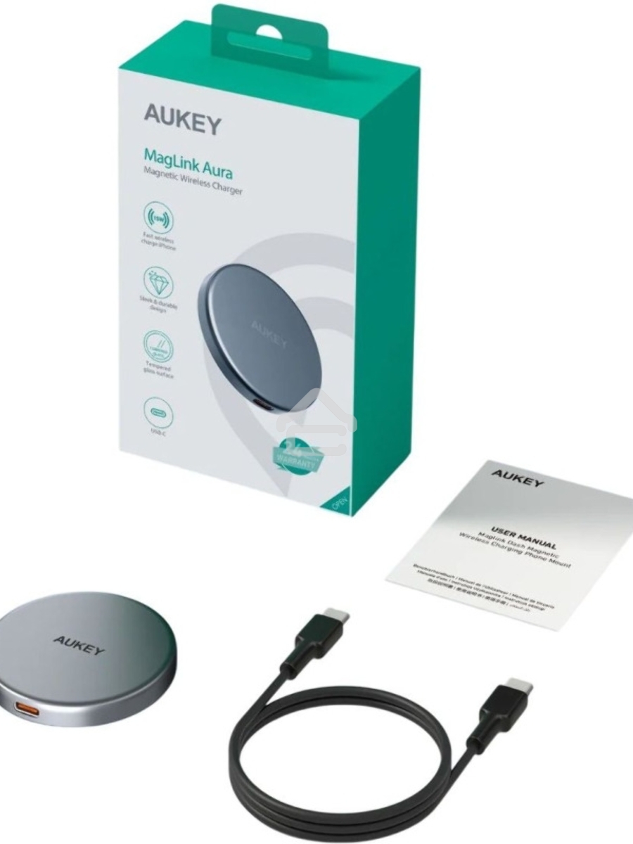 Беспроводное зарядное устройство Aukey LC-MC10 Magnetic Qi2