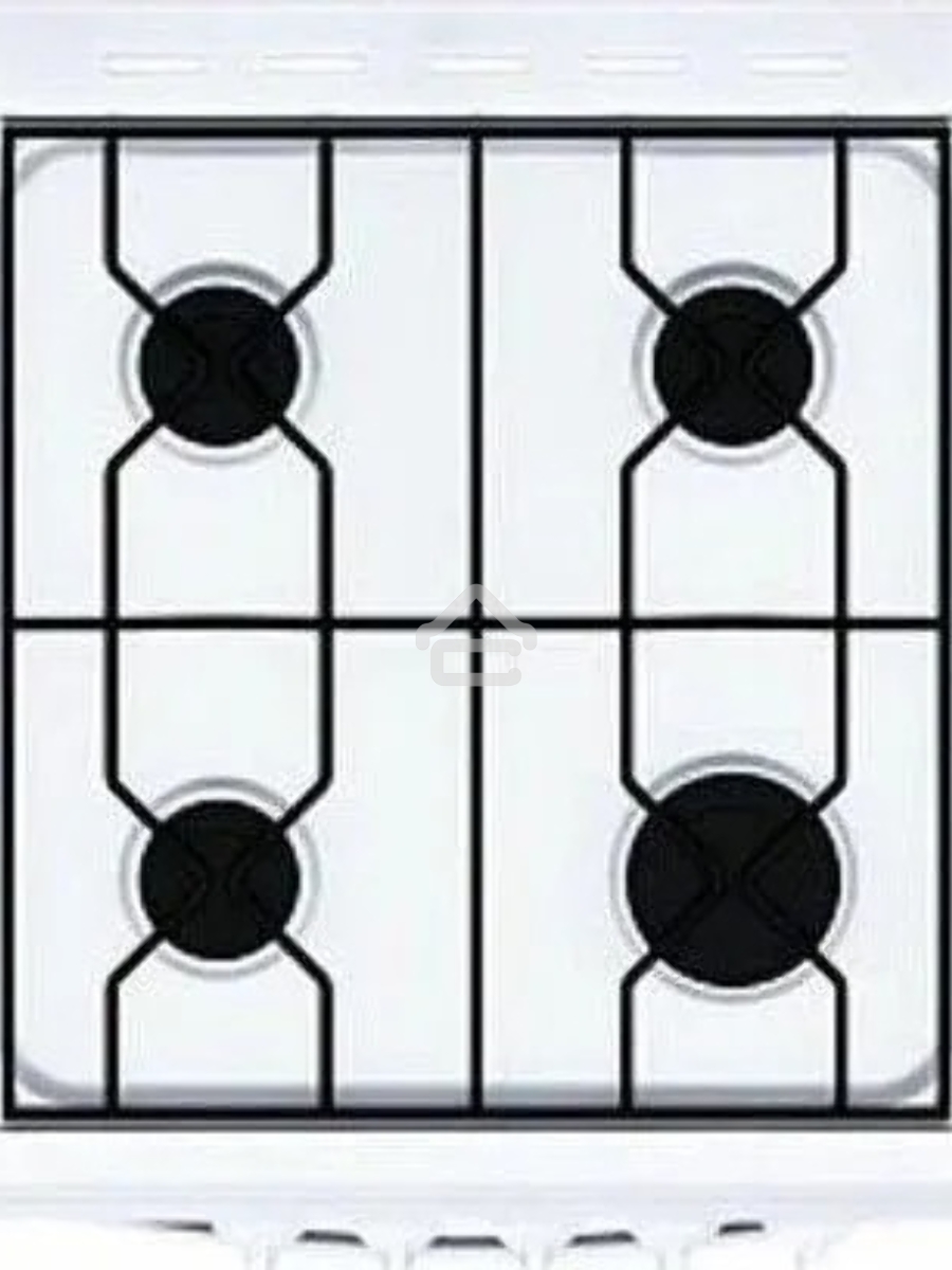 Плита газовая Лада Nova RG 24042 W белый, конфорок 4 газовых, духовка 50 л, 50 см x 85 см x 60 см