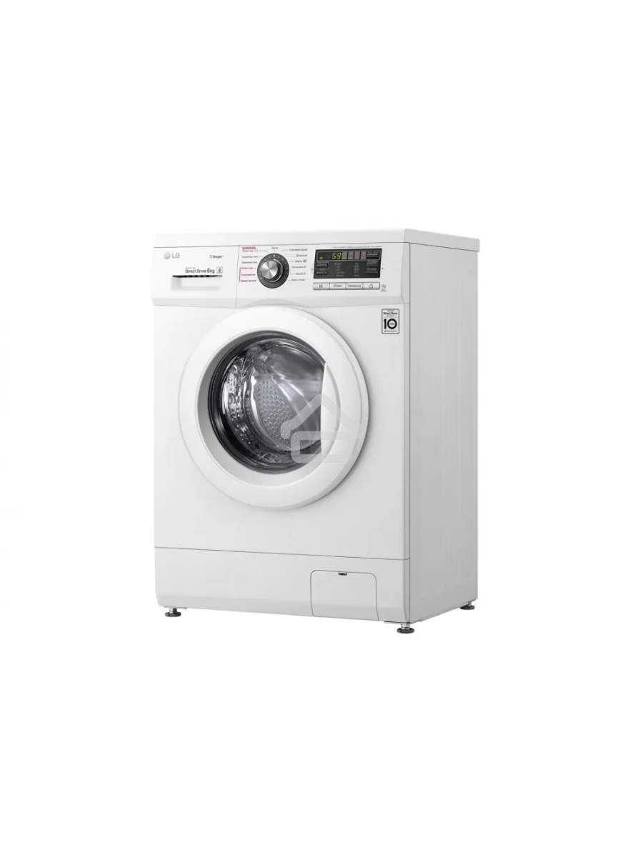 Стиральная машина LG F1296NDS0 белый, загрузка фронтальная 6 кг, 1200 об/мин., класс: А