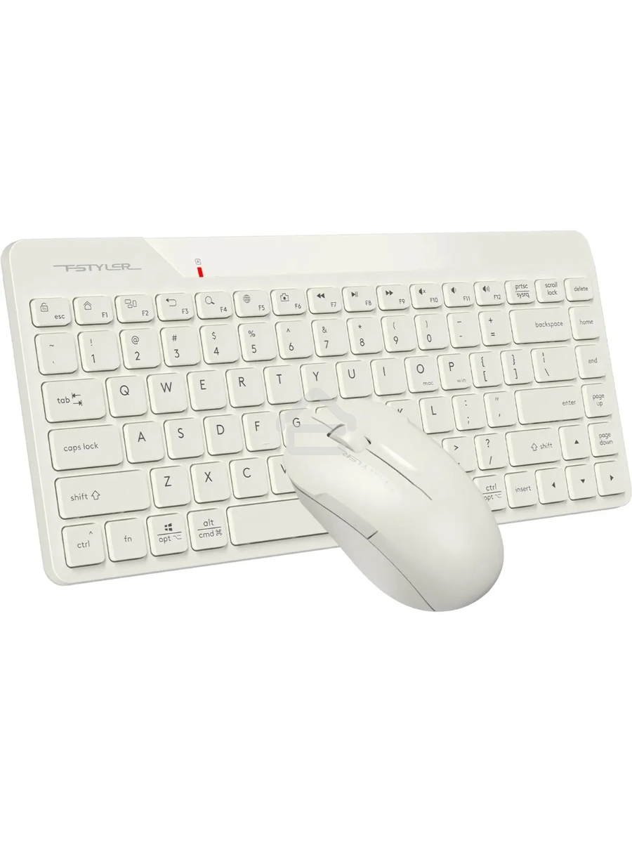 Клавиатура + мышь A4Tech Fstyler FG2200 Air2 клав:бежевый мышь:бежевый USB беспроводная slim