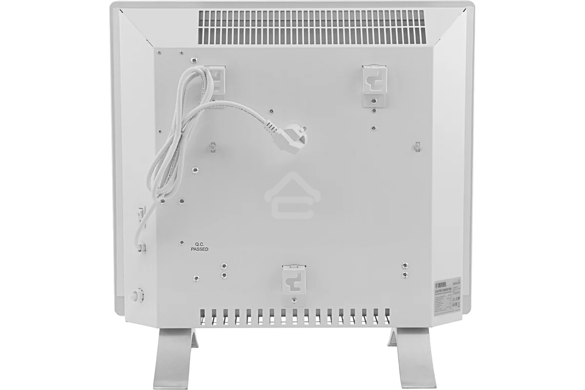 Конвектор электрический Denzel OptiPrime-1000 белый, 1000 Вт, 15 м2, термостат, дисплей, WiFi