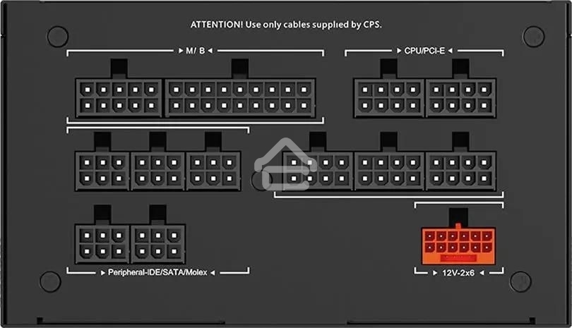 Блок питания PCCooler P5-YS1000-G1F, 1000Вт, 80 PLUS Gold, 135мм, модульный, черный
