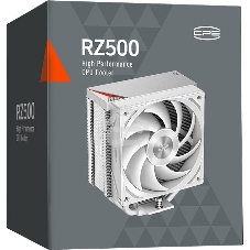 Устройство охлаждения (кулер) PcCooler RZ500 Soc-AM5/AM4/1200/1700/1851 белый 4-pin 32dB Al+Cu 250W Ret (RZ500-WHNWNX-GL)