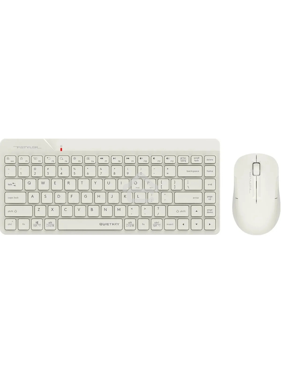 Клавиатура + мышь A4Tech Fstyler FG2200 Air2 клав:бежевый мышь:бежевый USB беспроводная slim