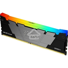 Оперативная память Kingston Fury Renegade, DDR4, 32Gb (4x8GB), 3200MHz, CL16, DIMM, с радиаторами, RGB, серебристый/черный