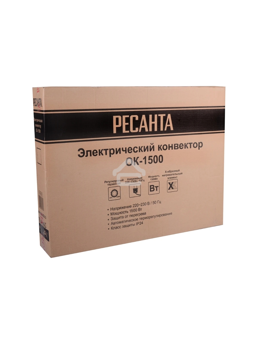 Конвектор Ресанта ОК-1500 белый, 1500 Вт, 20 м2, термостат