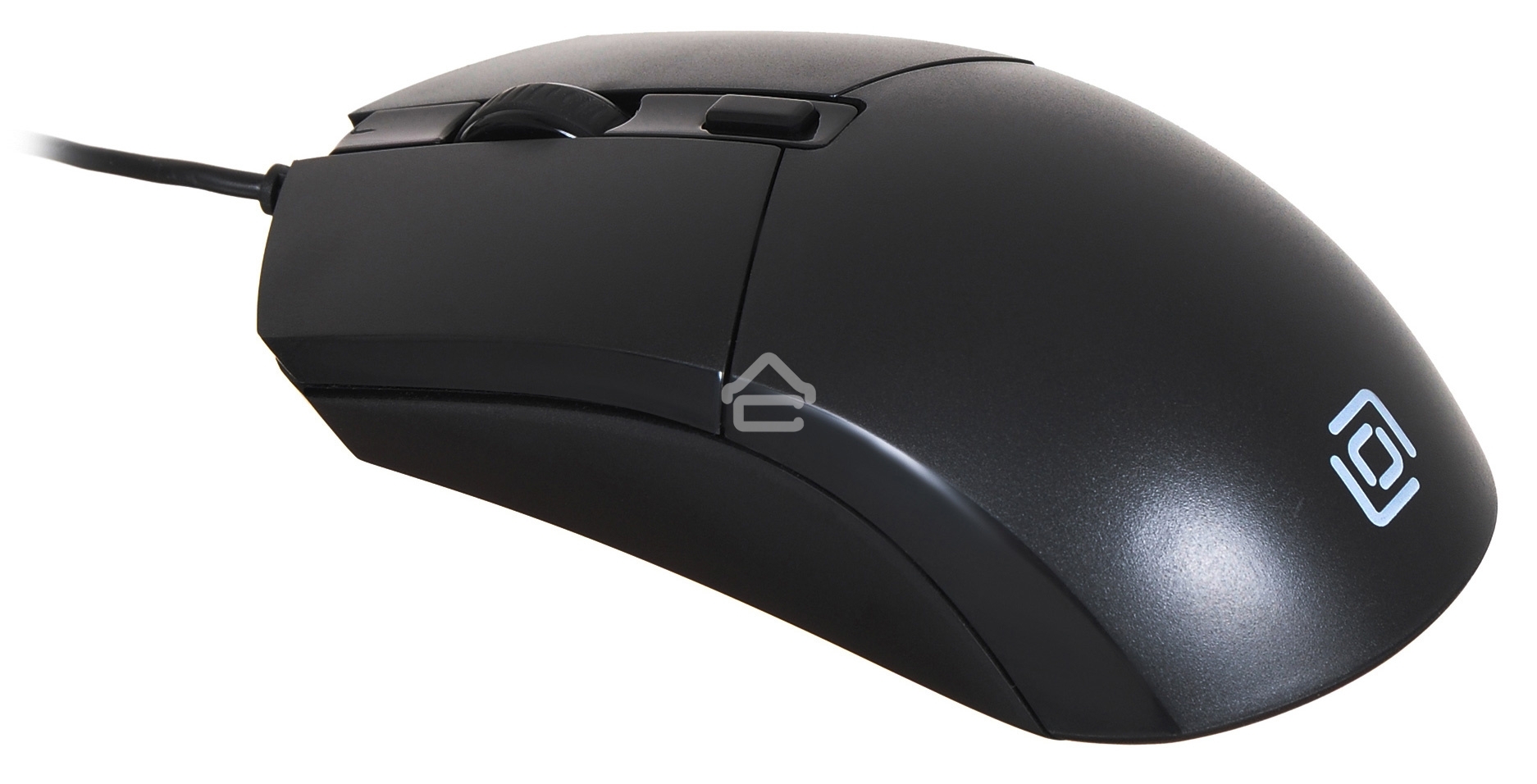 Мышь проводная Oklick 207M черный, 2400 dpi, USB, кнопки - 4