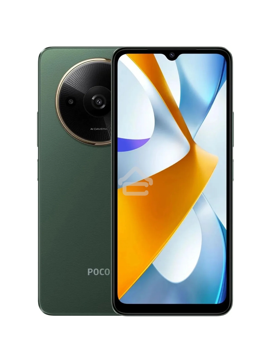 Смартфон Xiaomi POCO C61, 4/128Gb, зеленый