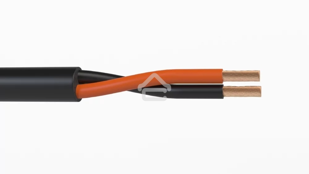 Кабель акустический 300 м, 16 AWG FRNC/LSZH, 1,5 мм2, диаметр 7мм, экран, медь 28 x 0,25 мм, черный, бухта