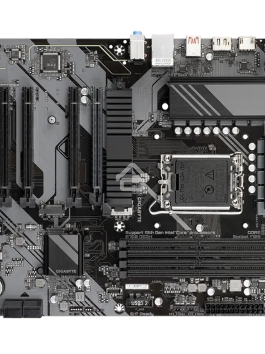 Материнская плата Gigabyte B760 DS3H, LGA 1700, Intel B760, 4xDDR5, 4xSATA, 2xM.2, 1xPCIe 4.0 x16, 4xPCIe 3.0 x1, 1xHDMI, 1xDP, 1x 1Gb LAN, 1xUSB 3.2 Gen 2, 1xUSB 3.2 Gen 2x2, 4xUSB 2.0, 3x3.5 мм, 7.1, ATX