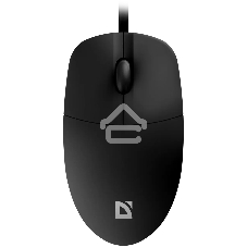 Мышь проводная Defender Azora MB-241 черный, 1200 dpi, USB, кнопки - 3