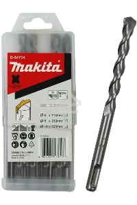 Перфоратор Makita HR2630 + набор буров B-54704 патрон:SDS-plus уд.:2.9Дж 800Вт (кейс в комплекте)