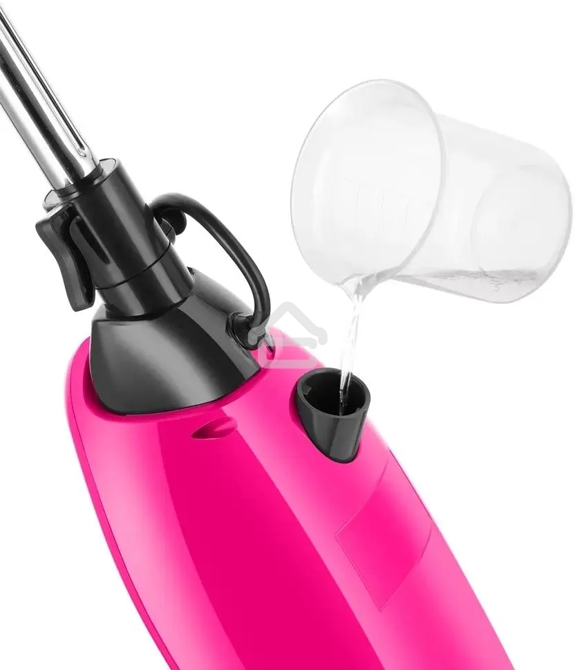 Швабра паровая Kitfort КТ-3940 1500Вт розовый/черный