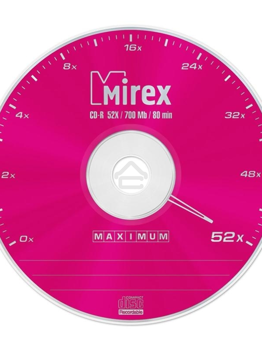 Диск CD-R Mirex 700 Mb, 52х, Maximum, Slim Case (1), (1/200)