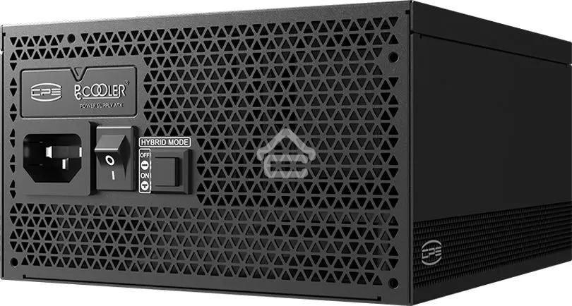 Блок питания PCCooler P5-YS1000-G1F, 1000Вт, 80 PLUS Gold, 135мм, модульный, черный