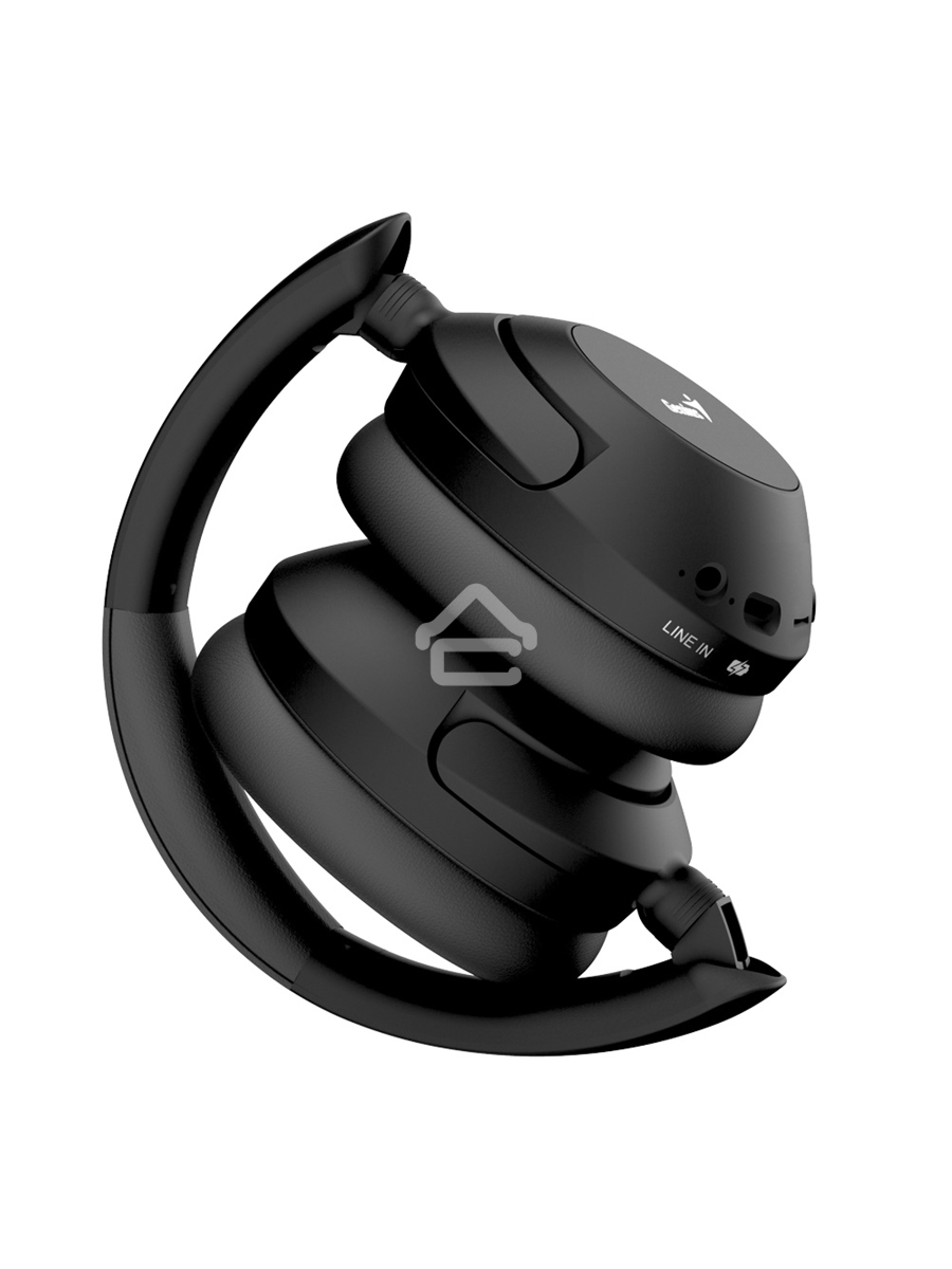 Наушники Genius HS-810BT, подключение Bluetooth, 3.5мм, зарядка Type-C, время работы до 8 часов, размеры 175 x 185.4x 84.7мм. Цвет черный