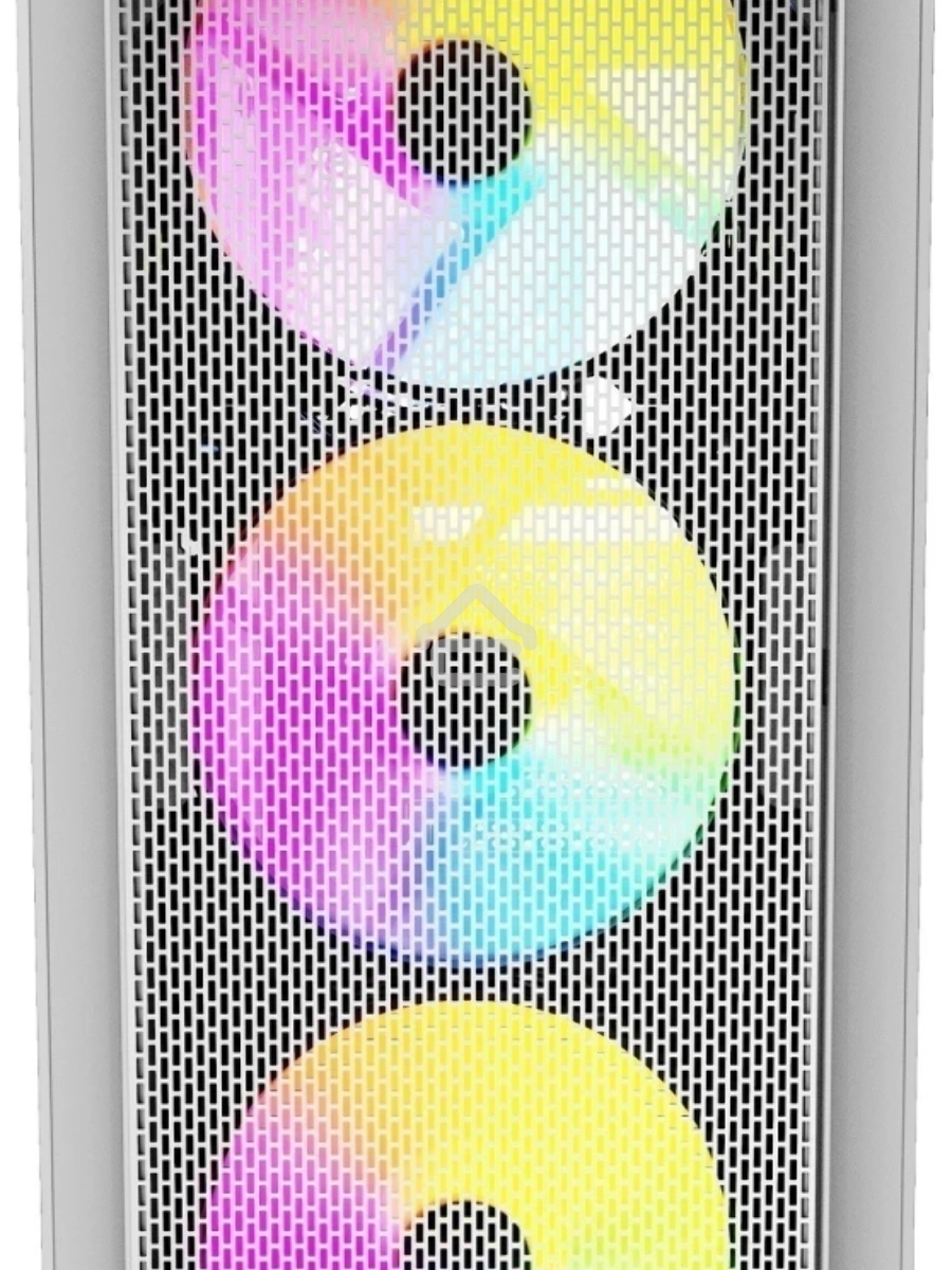 Компьютерный корпус Powercase Mistral Z4 White, Tempered Glass, Mesh, 4x 120mm 5-color LED fan, белый, ATX (CMIZW-L4)
