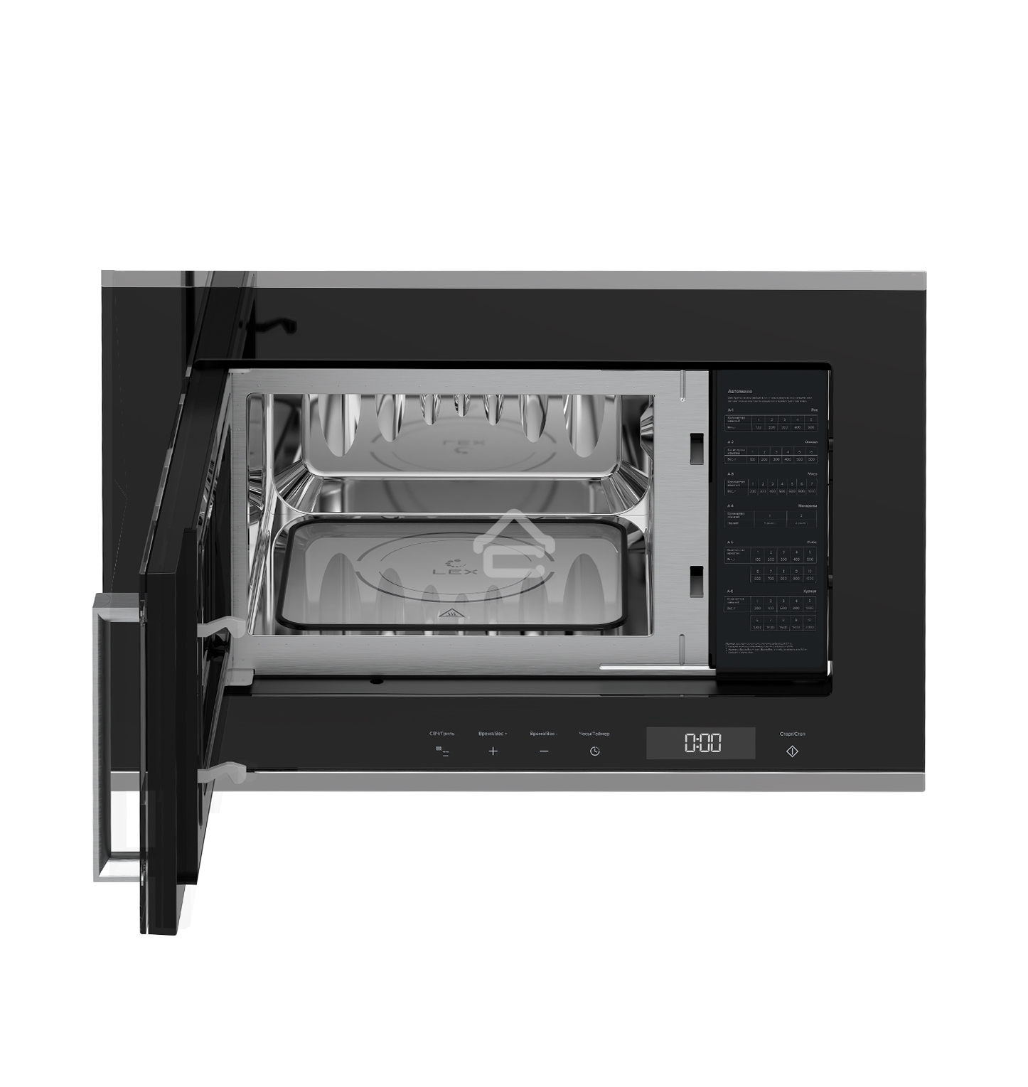 Микроволновая печь встраиваемая LEX BIMO 20.07 INOX, 20 л, 700 Вт, переключатели - сенсор
