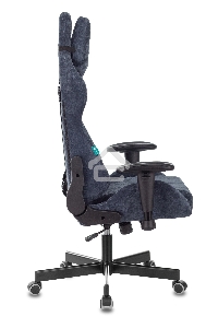 Кресло игровое Бюрократ VIKING KNIGHT LT27 FABRIC синий крестовина металл/пластик