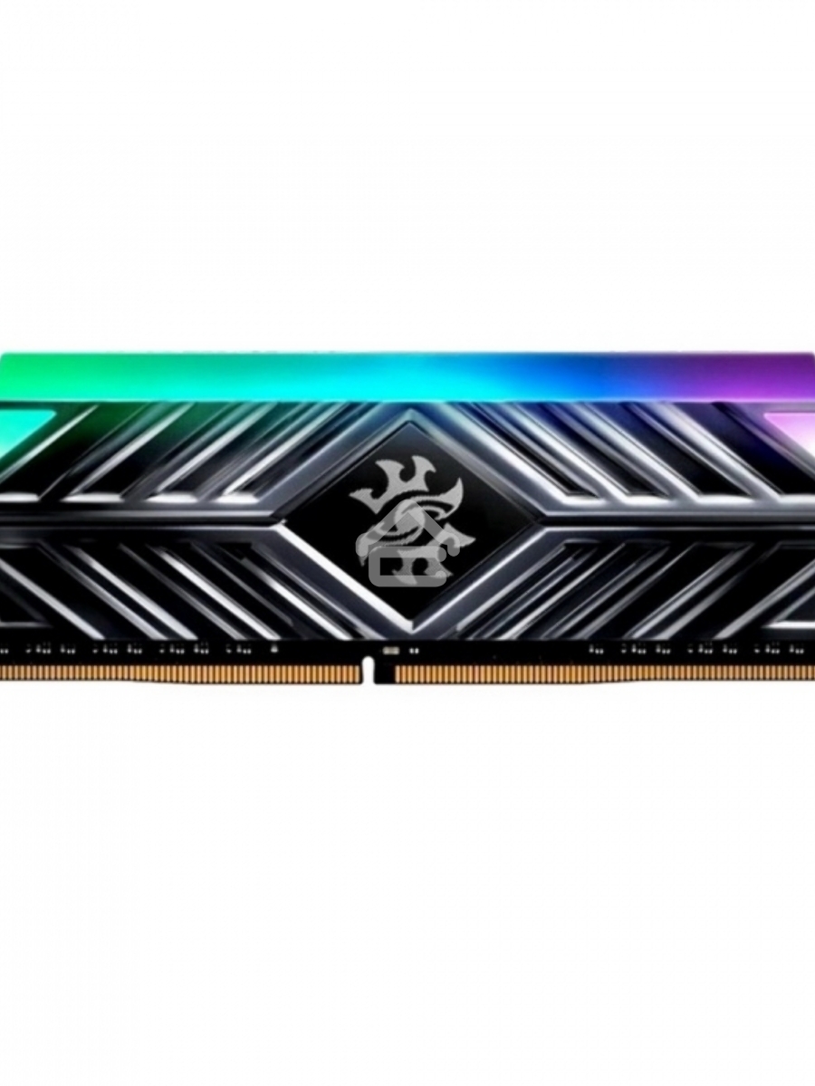 Оперативная память XPG Spectrix D41 RGB, DDR4, 16GB (1x16GB), 3200MHz, CL16, UDIMM, с радиатором, RGB, серый