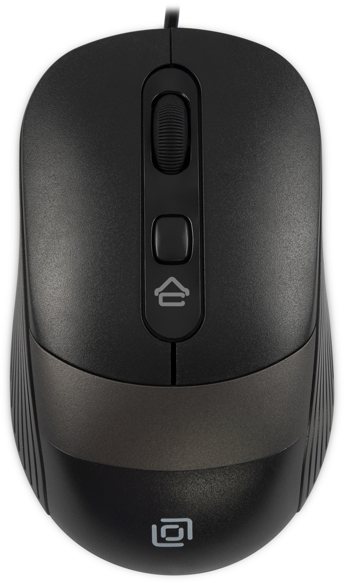 Мышь проводная Oklick 310M черный/серый, 2400 dpi, USB, кнопки - 4